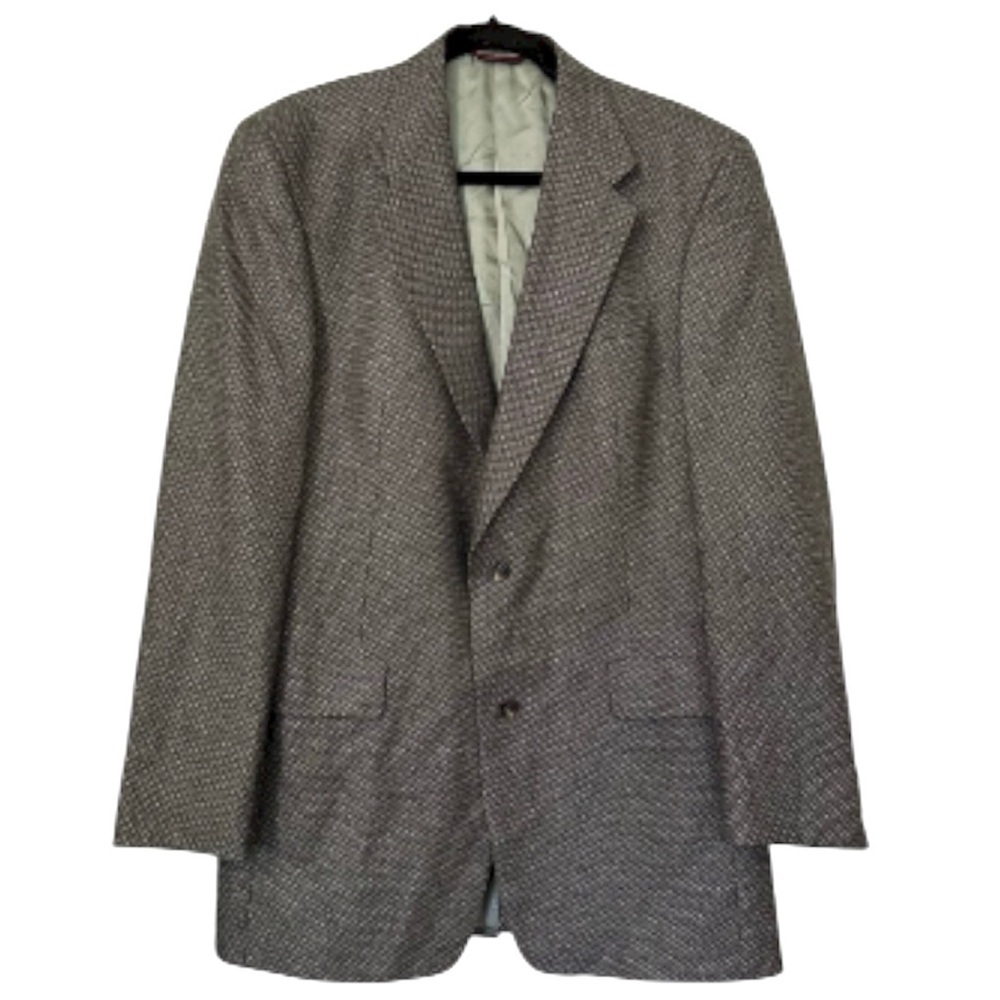 Hart Schaffner & Marx Belk Wool Blazer Two Button Mens 40L Brown